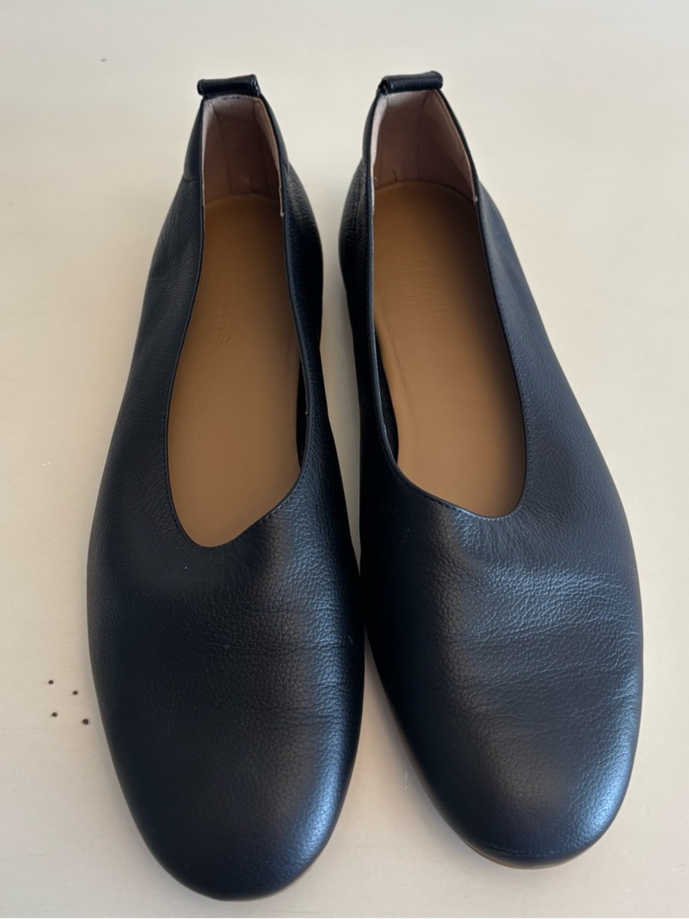 Everlane The Day Glove ballet flats in black leather size 9